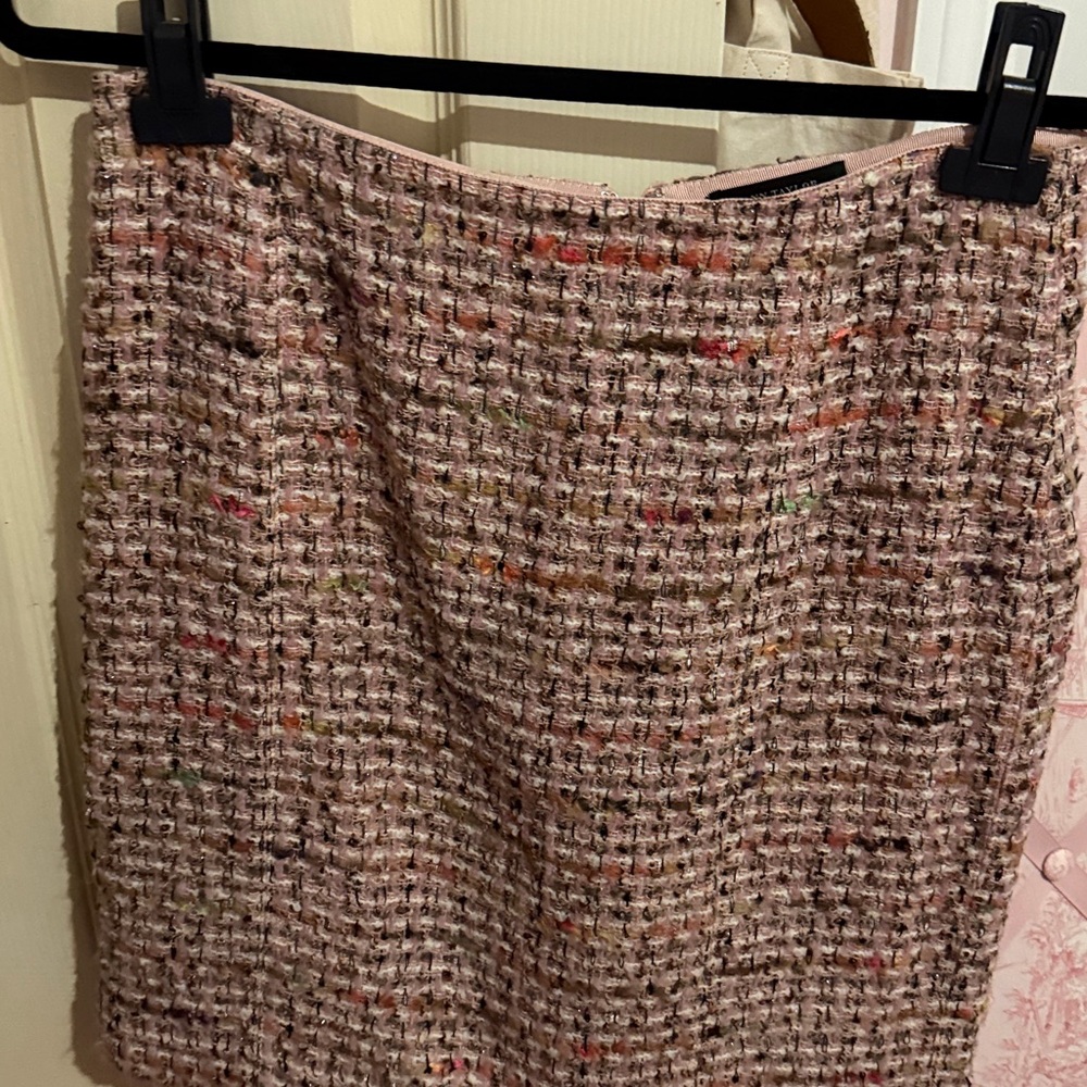 Ann Taylor Multicolor Tweed Suit. Jacket & Skirt - Picture 3 of 6